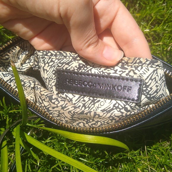 Rebecca Minkoff Mini M.A.C Black Leather Crossbody Bag - Picture 9 of 15